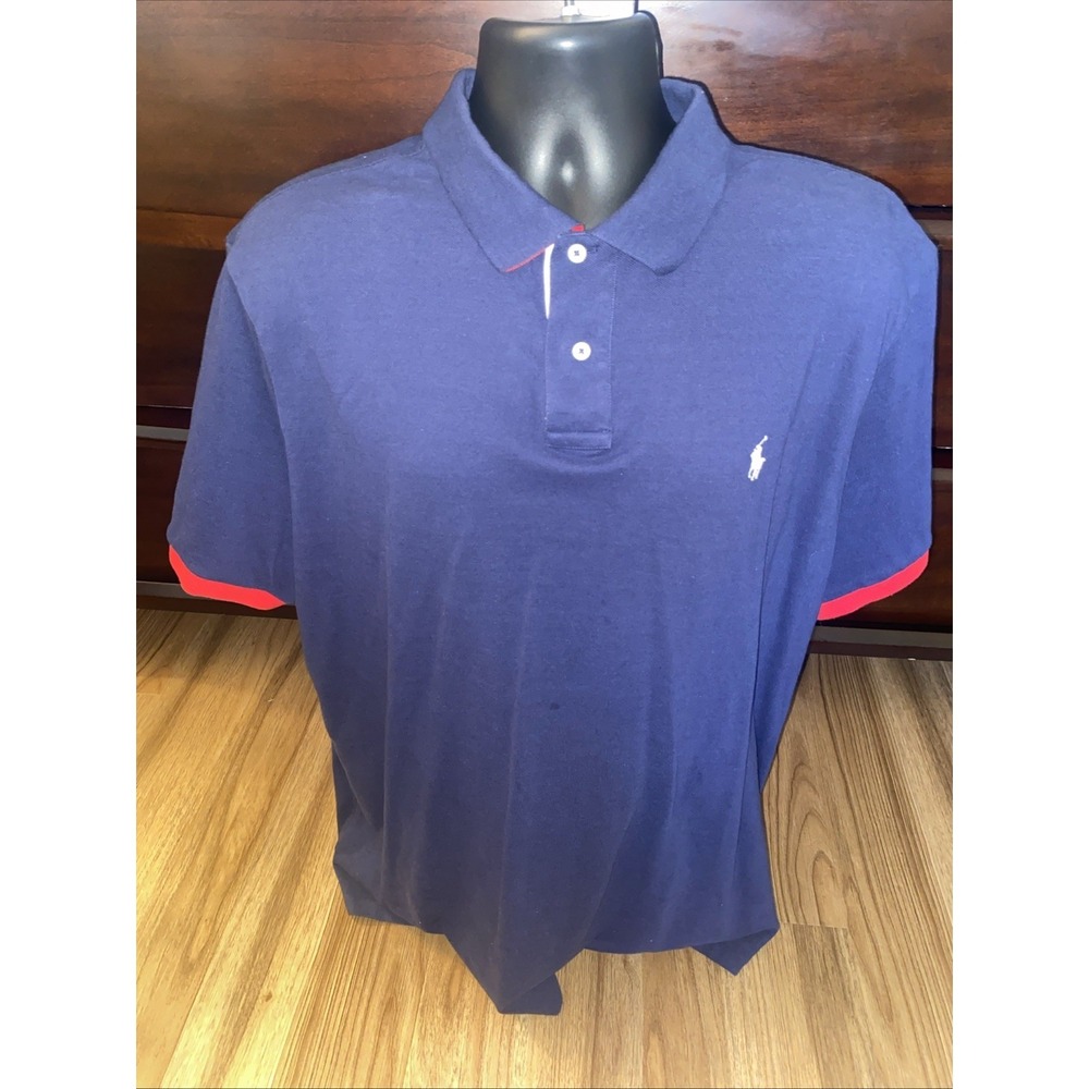 Polo Ralph Lauren Men's Blue Polo Shirt Classic Fit Size XXL